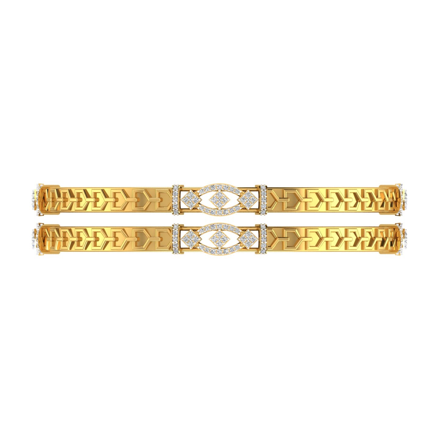 Royal Link Diamond Bangles