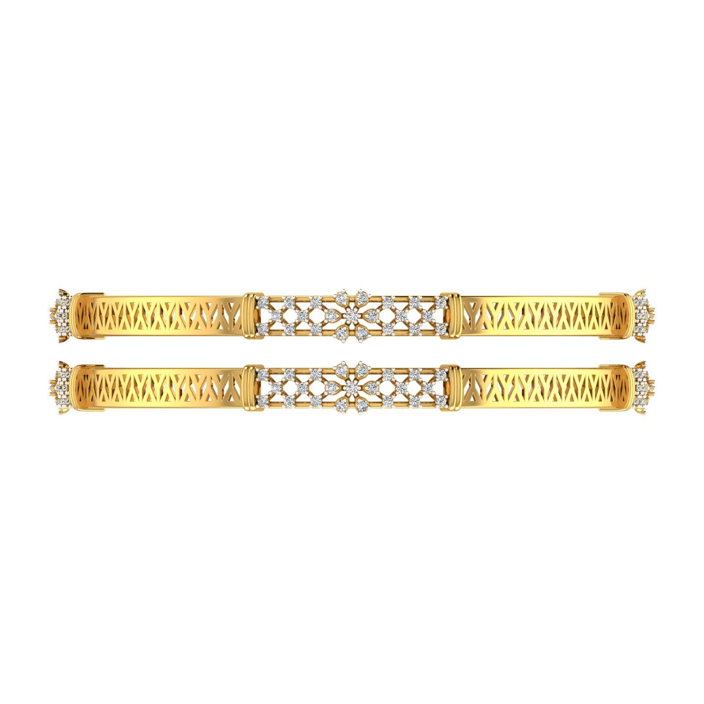 Aura Bloom Diamond Bangles