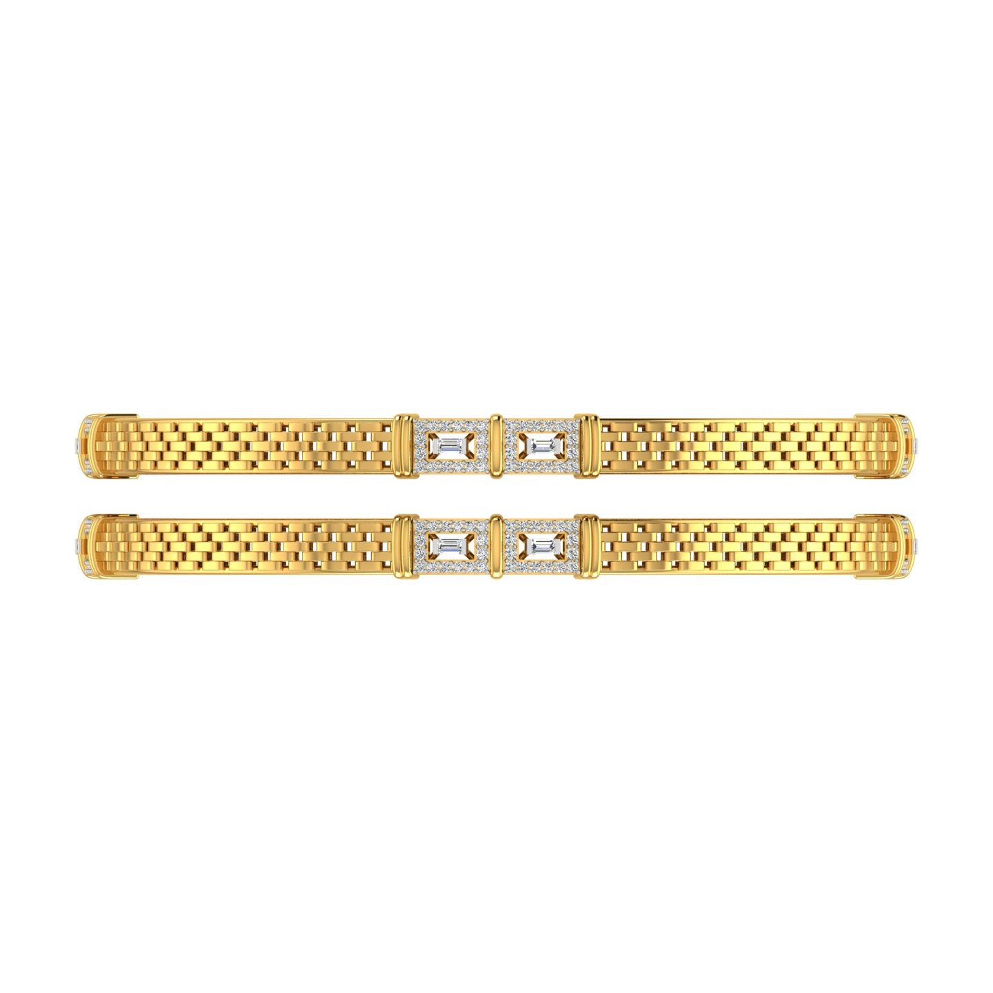 Royal Weave Diamond Bangles