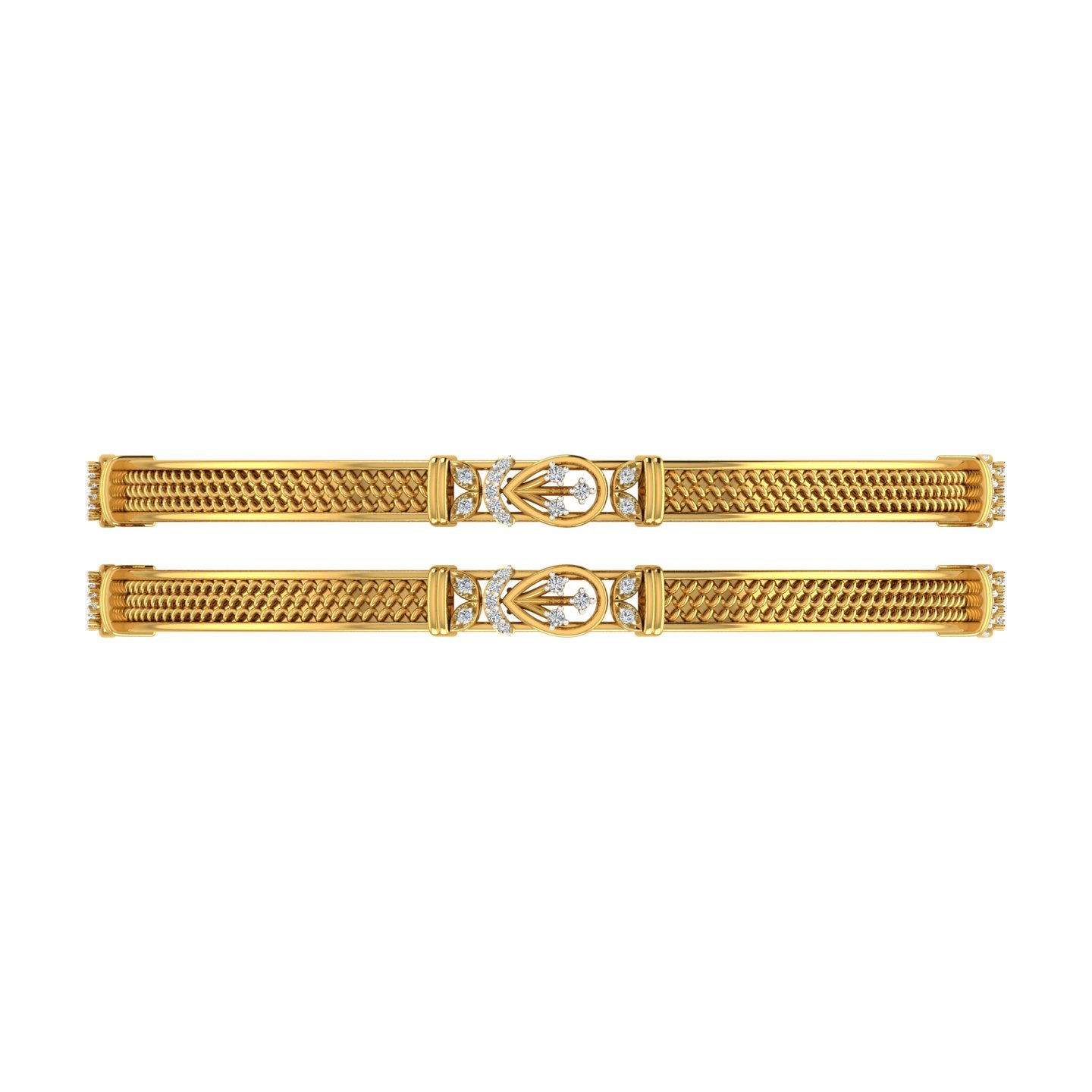 Aura Mesh Gold Bangles