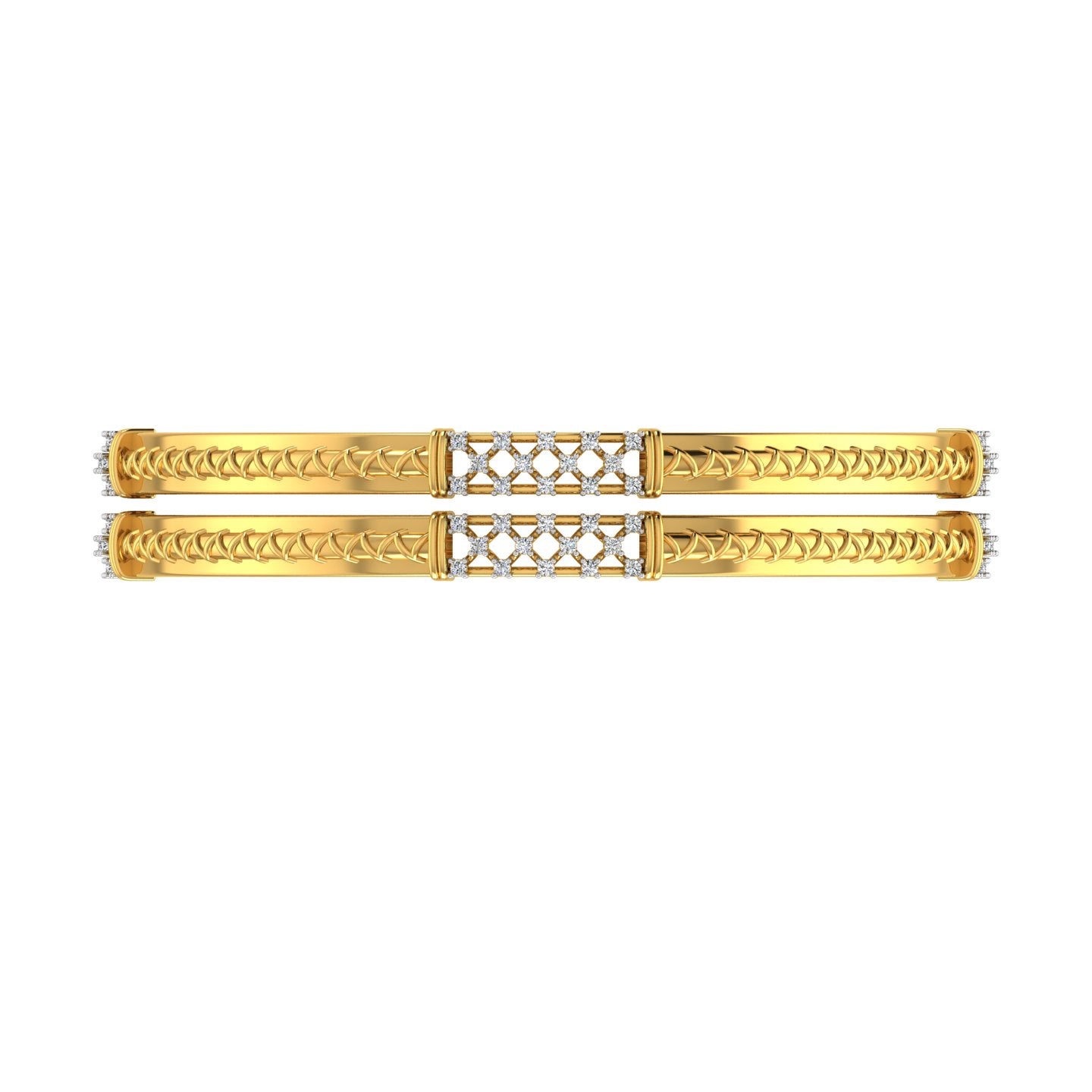 Regal Lattice Diamond Bangle