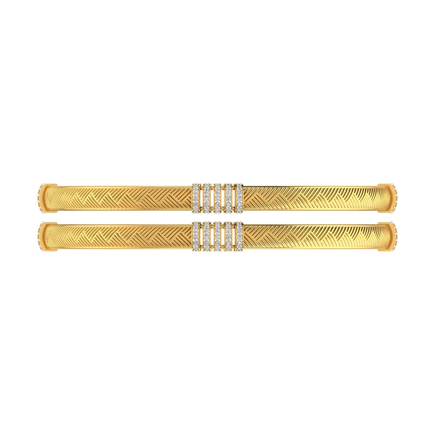 Chevron Royale Diamond Bangle