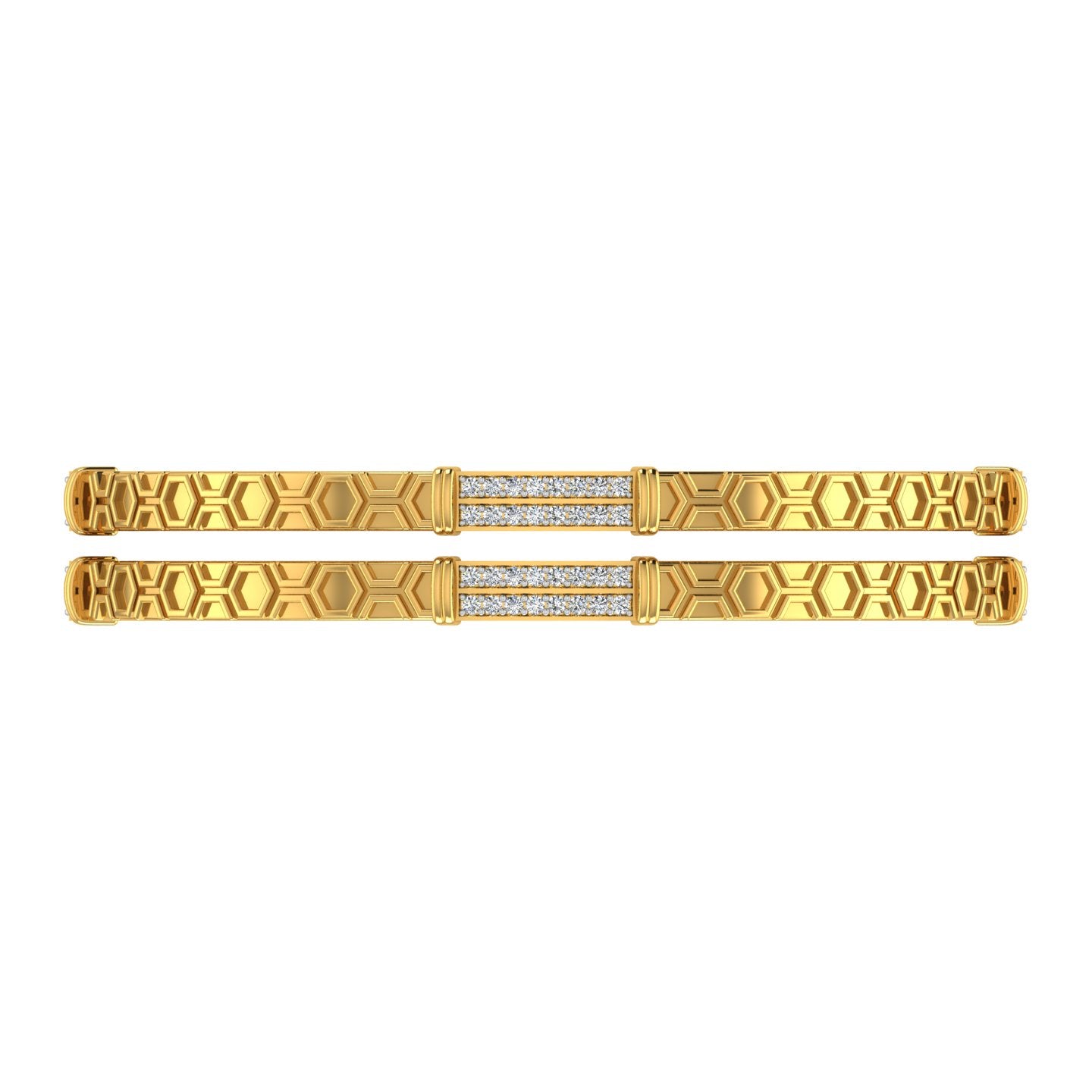 Hexa Royale Diamond Bangle