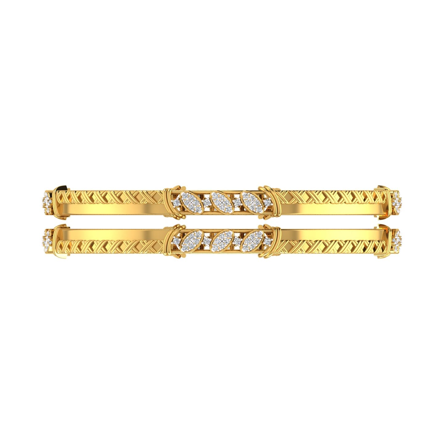 Regal Vine Diamond Bangles