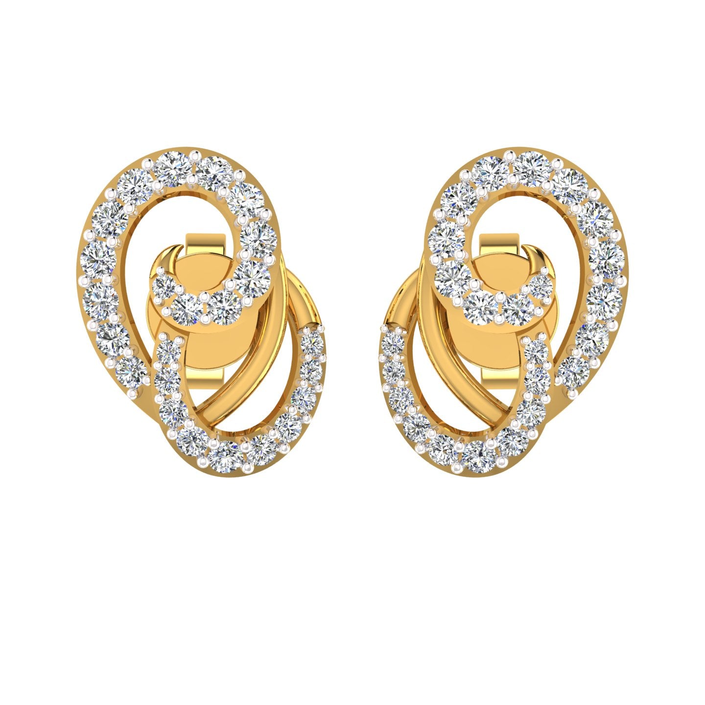 The Nene Diamond Stud Earrings