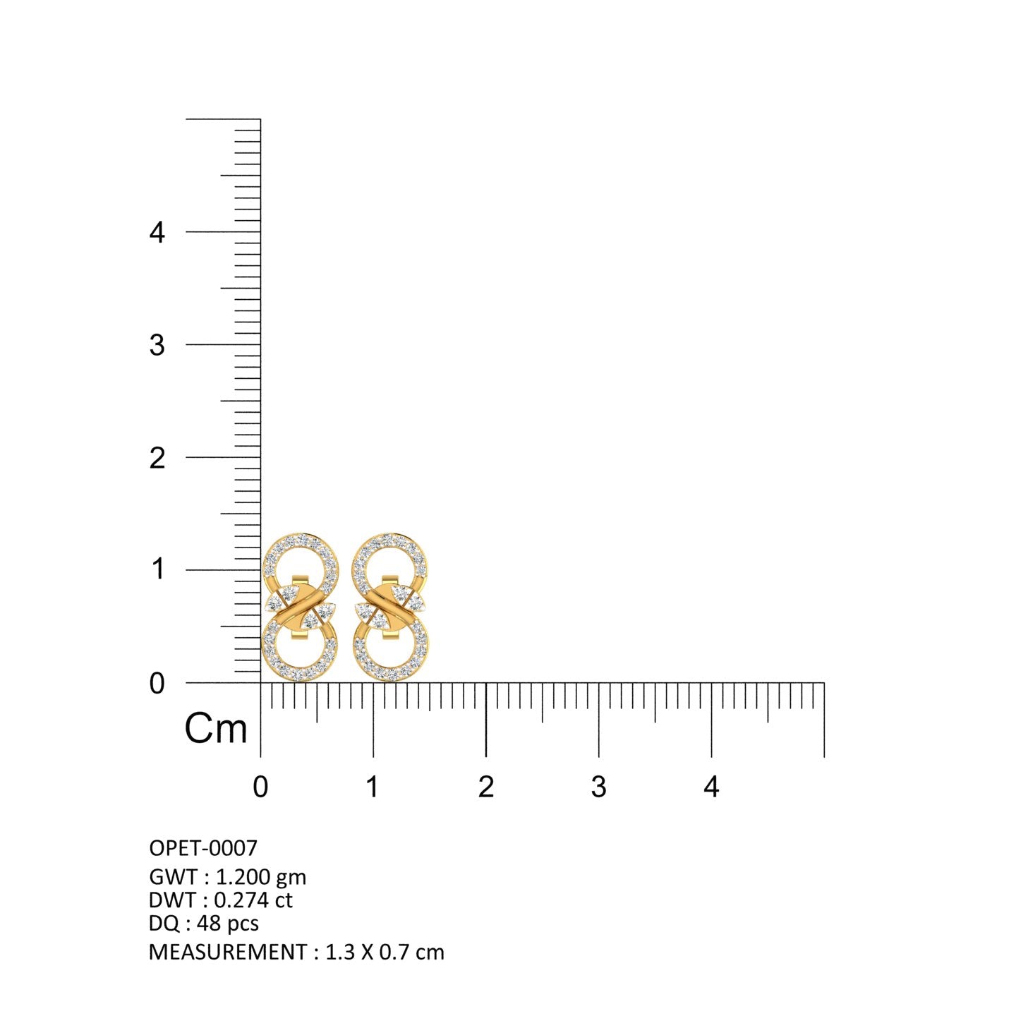 Confined Aura Diamond Earrings