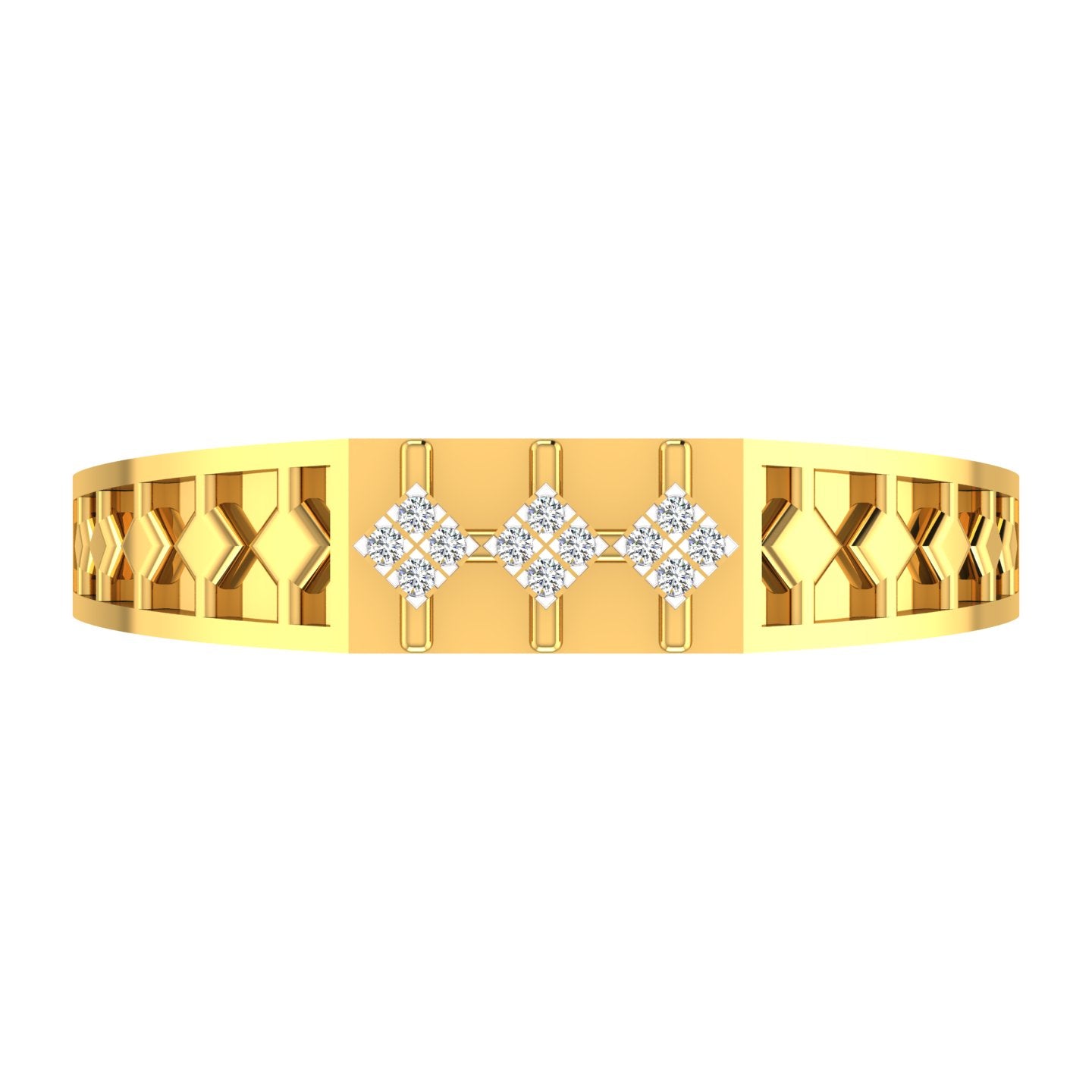 Classic Cluster Gold Ring