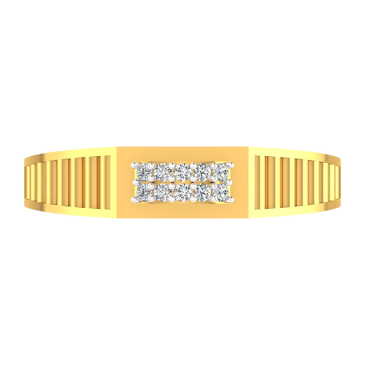 Royal Stripe Diamond Ring