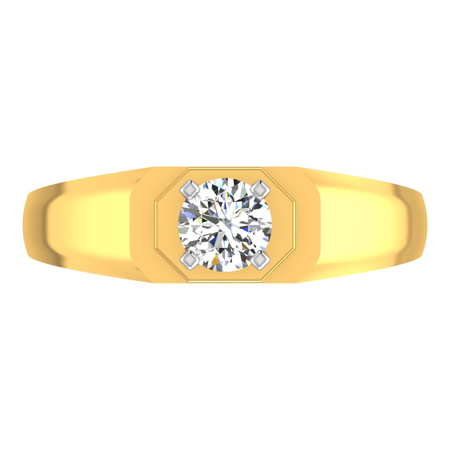 Imperial Hexa Solitaire Ring