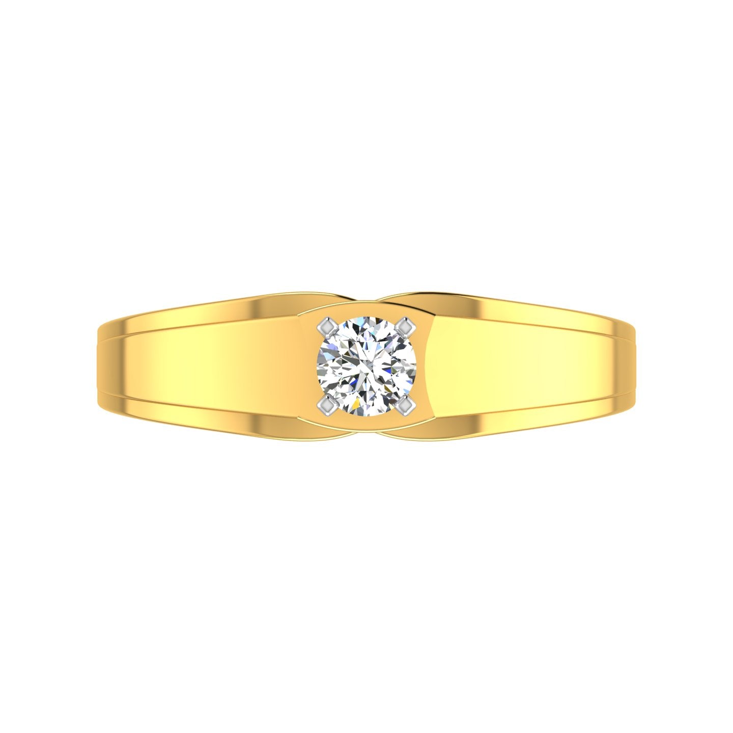 Harmony Flow Solitaire Ring
