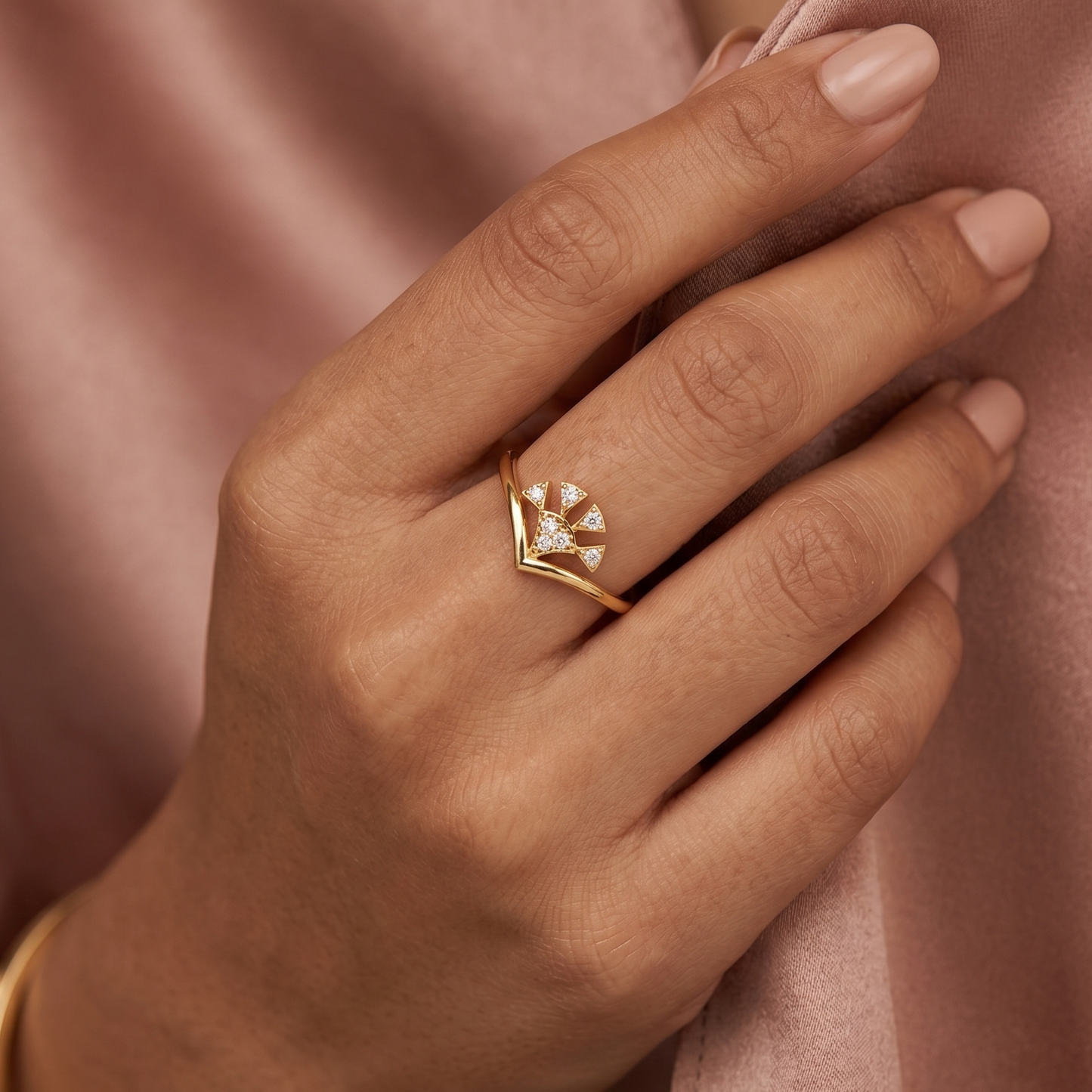 Sunflare Diamond Ring