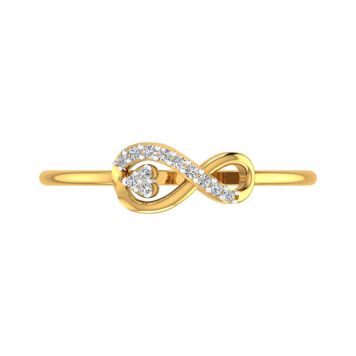 Eternal Love Loop Gold & Diamond Ring