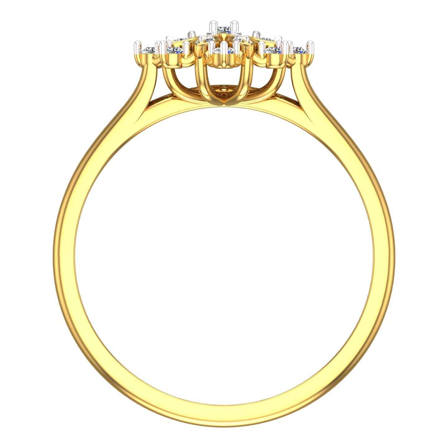 Snowflake Bloom Diamond Ring