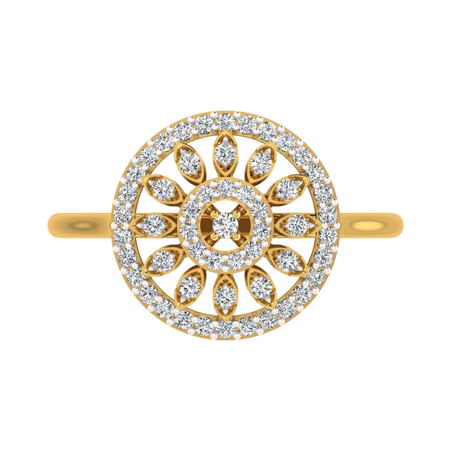 Royal Mandala Bloom Ring
