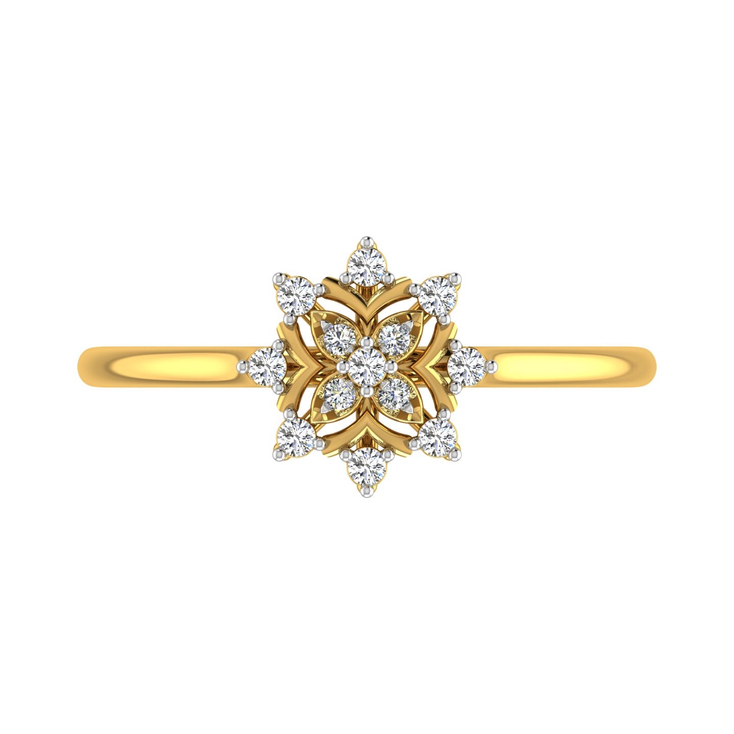 The Blossom Star" Diamond Ring