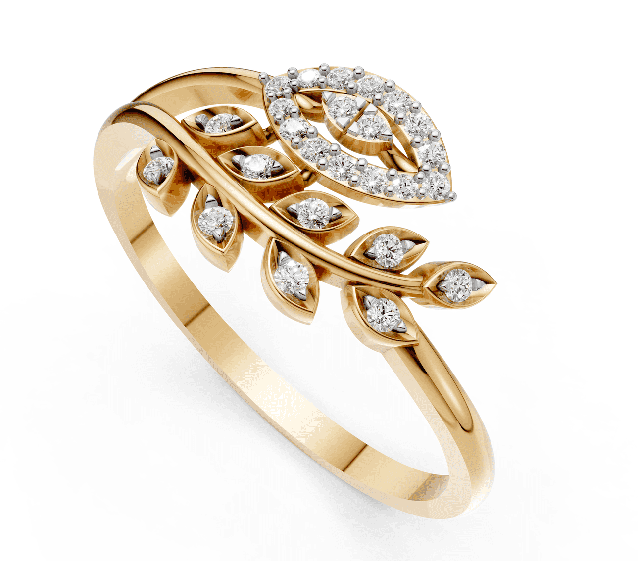 Mystic Eye Vine Diamond Ring
