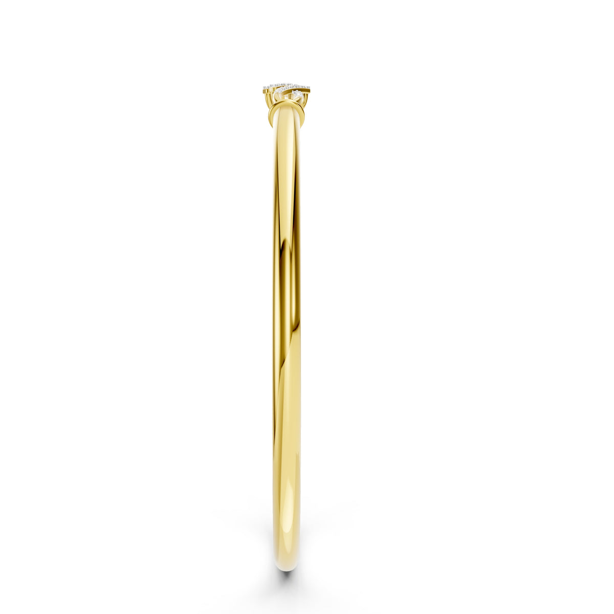 Twisted Grace Diamond Bangle