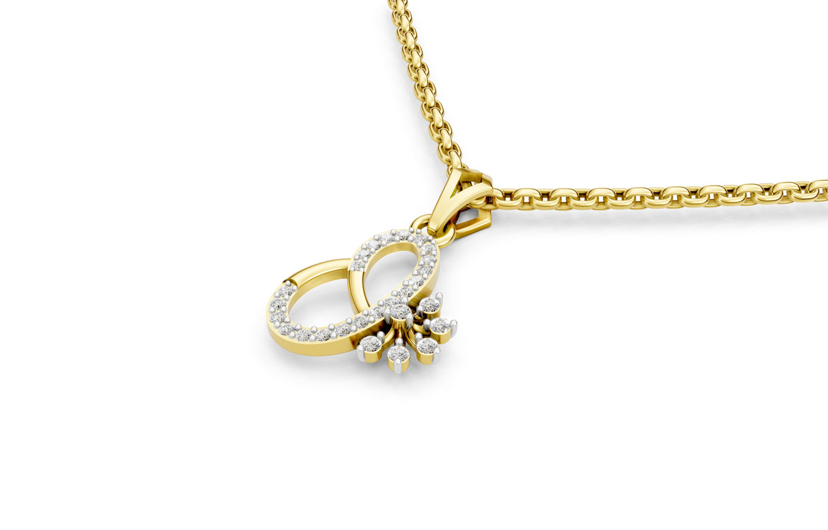Blossom Infinity Diamond Pendant