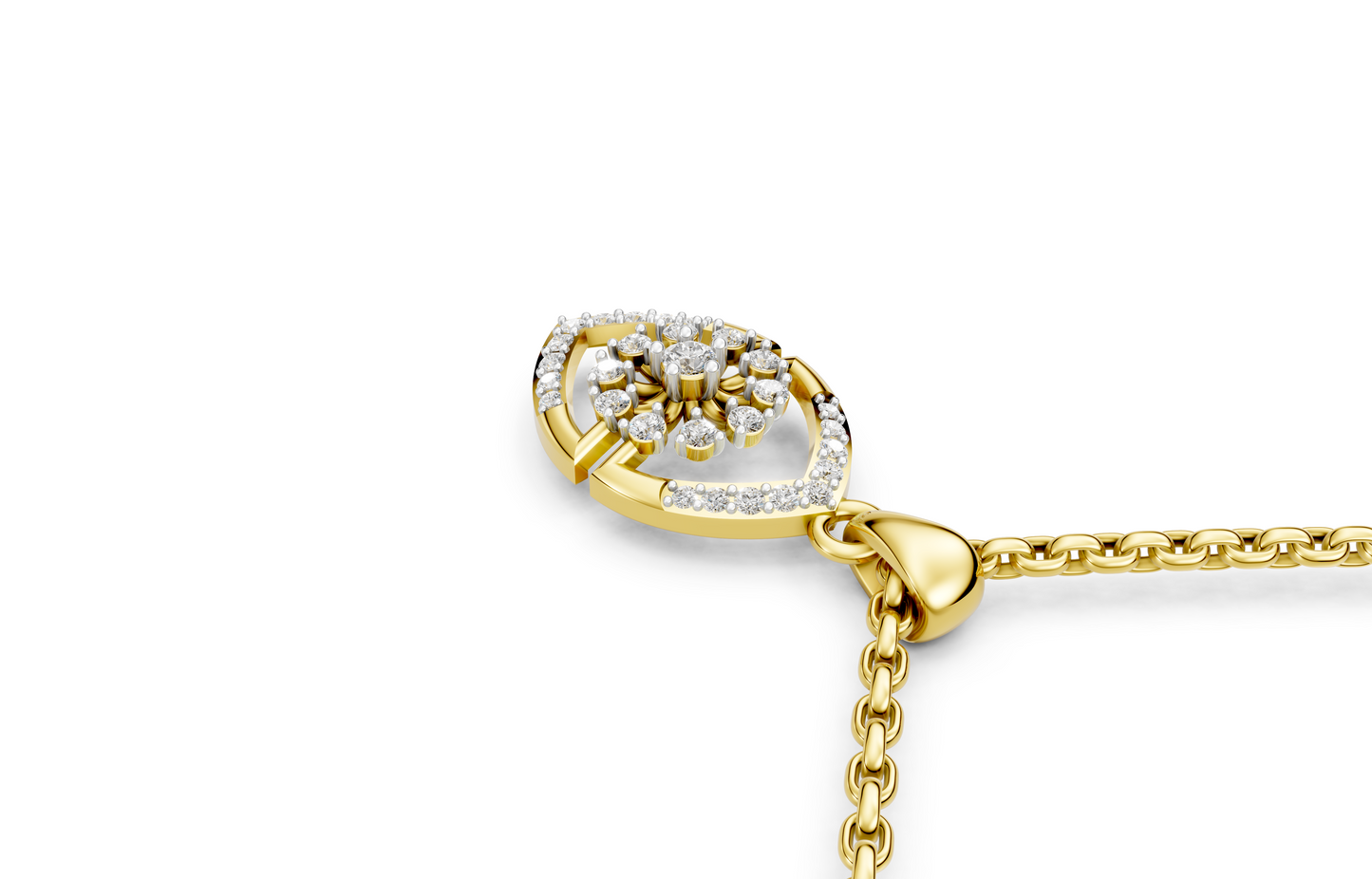 Royal Blossom Diamond Pendant