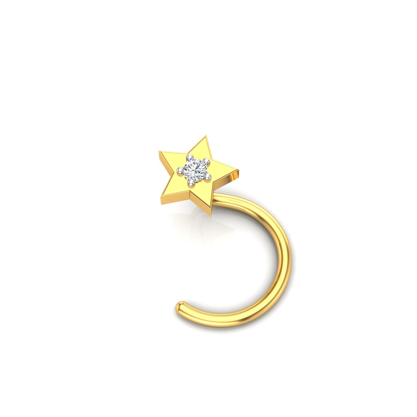 Twinkling Star Diamond Nath