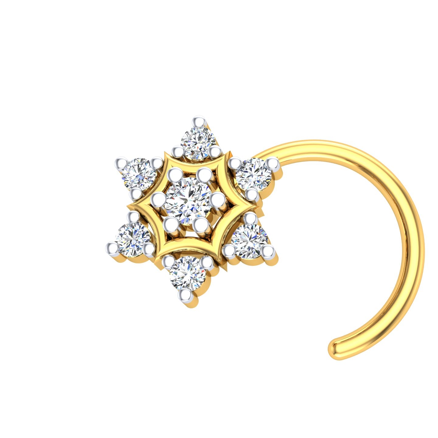 Royal Celestial Diamond Nose Pin