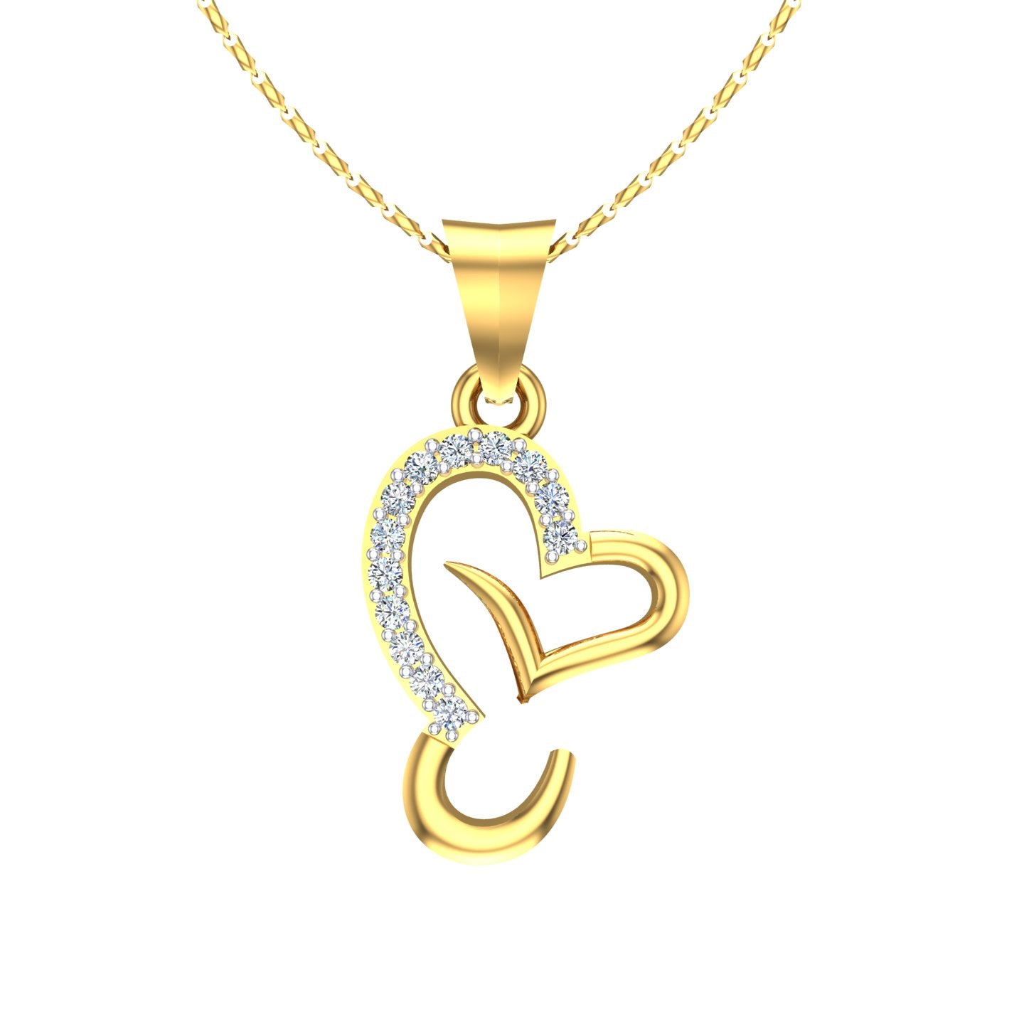 Infinite Heart Diamond Pendant