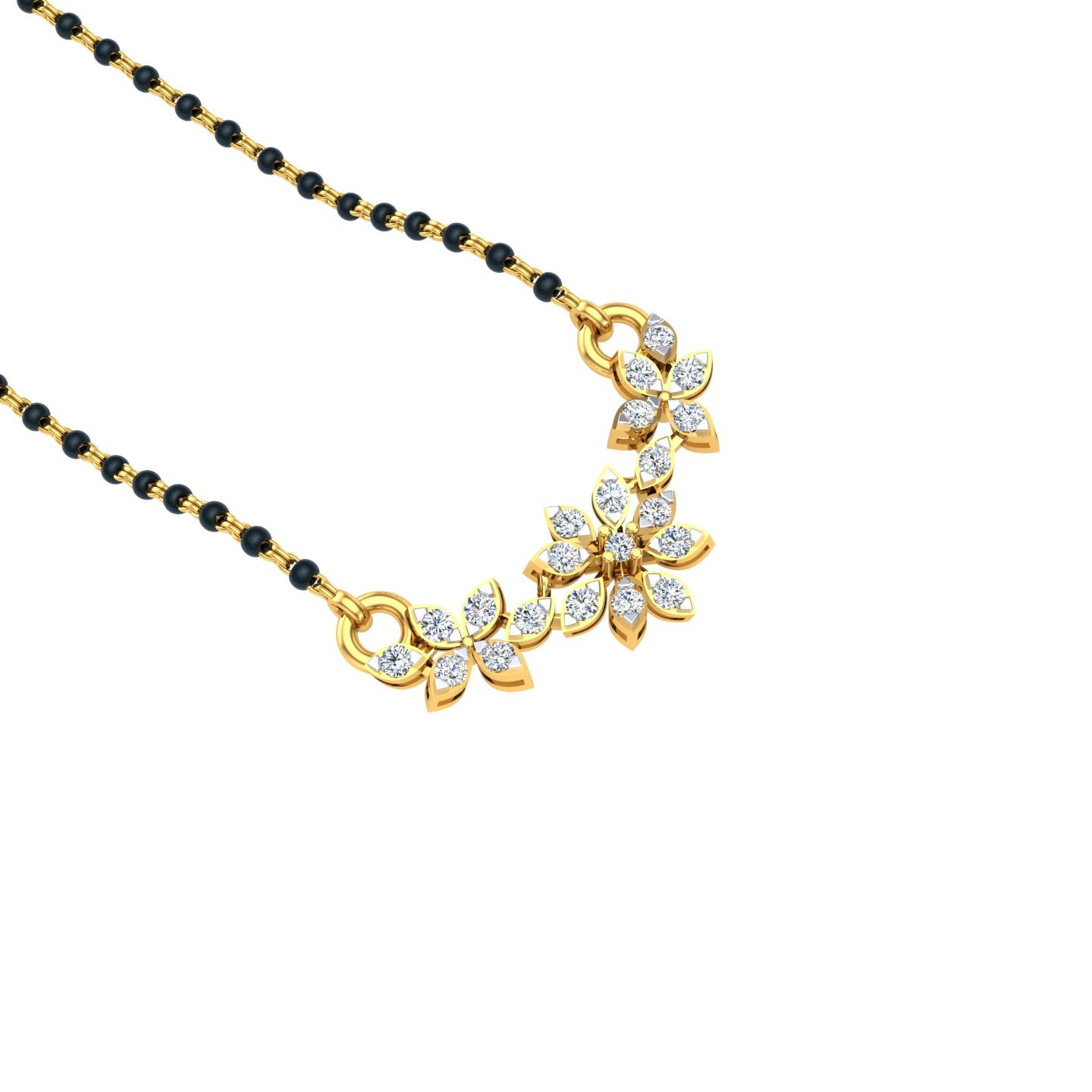 Snowflake Bloom Mangalsutra