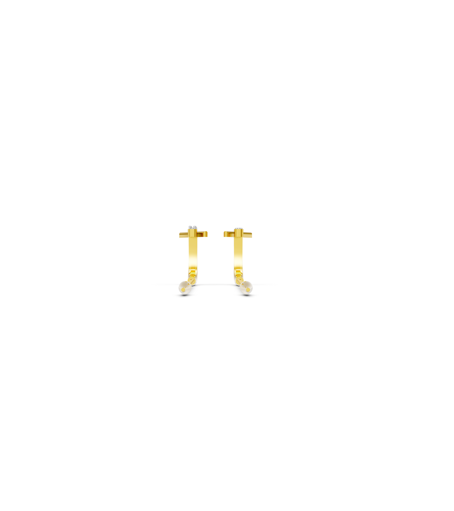 Infinity Line Diamond Sui Dhaga Earrings