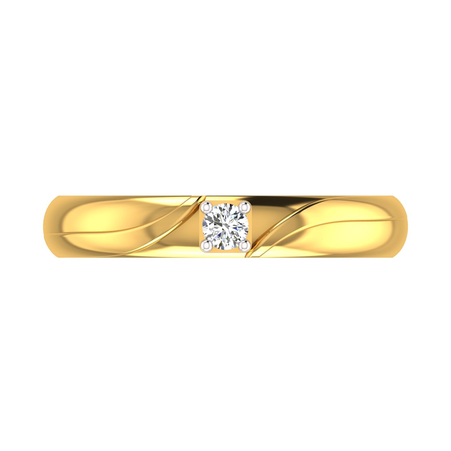 Celestial Twist Solitaire Ring