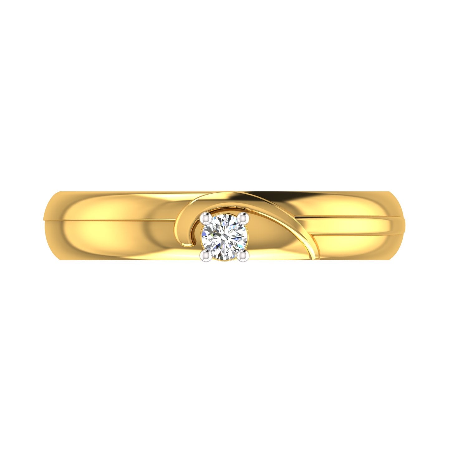 Harmony Arc Solitaire Ring