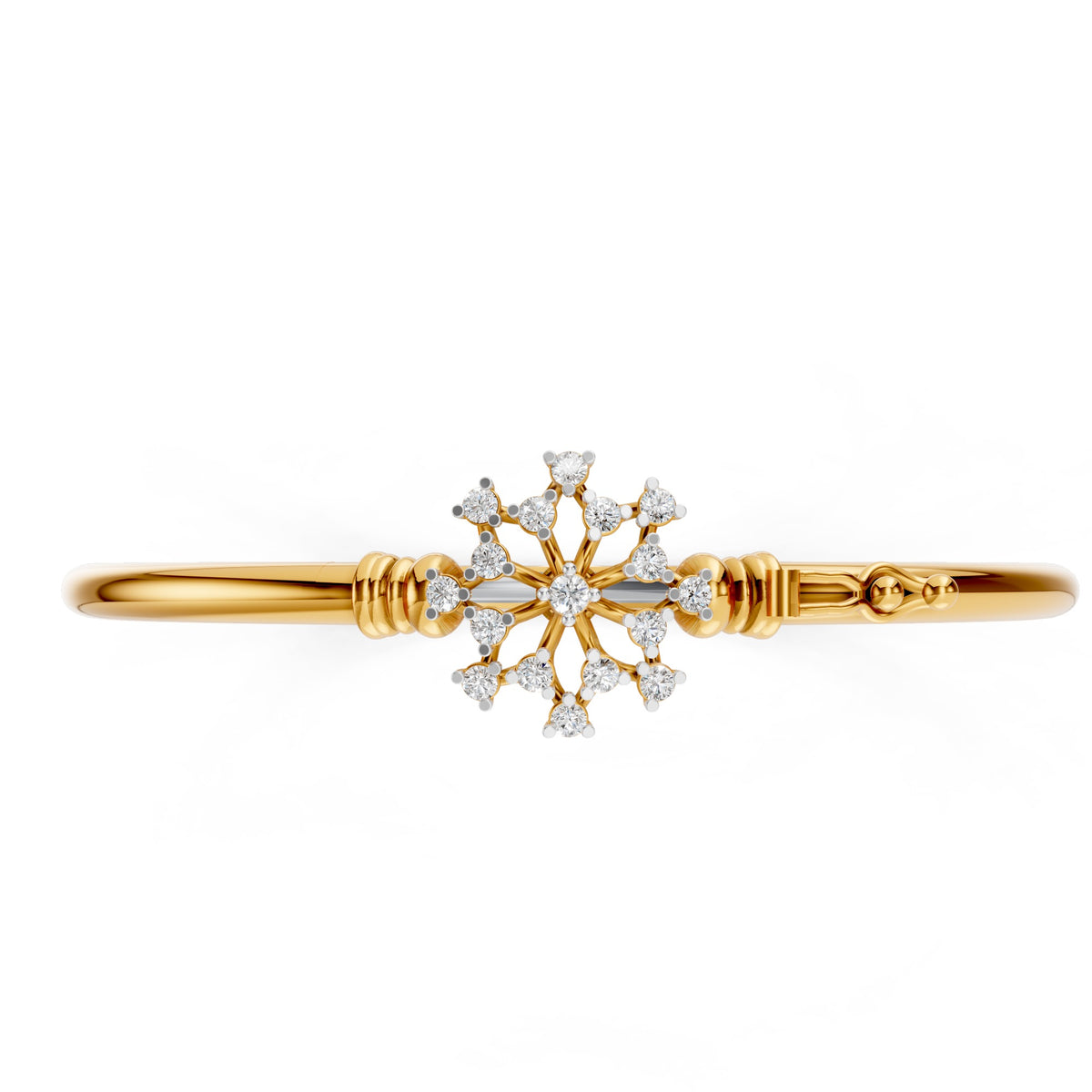 Celestial Bloom Diamond Bangle