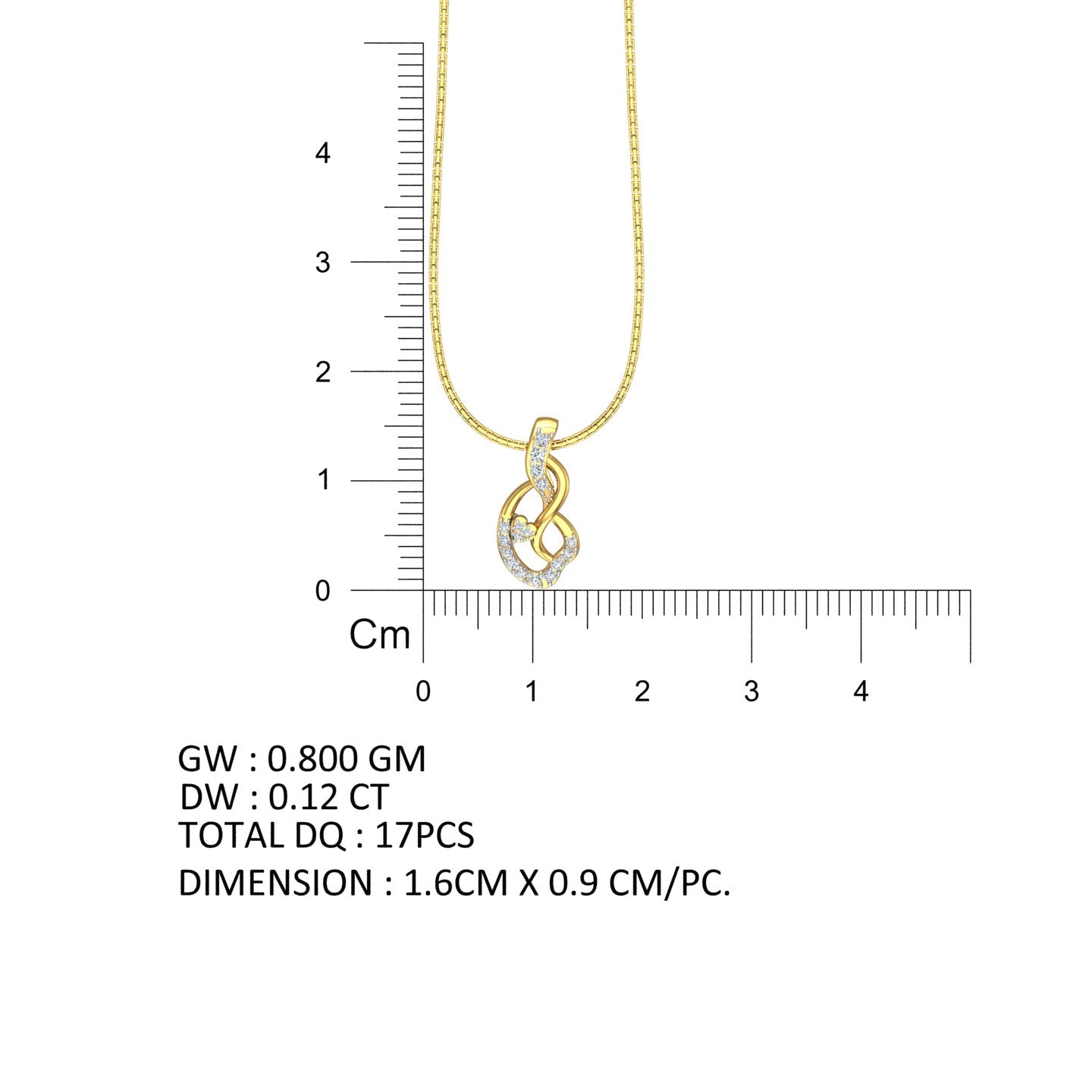 The Interlocking Aura Wave Pendant