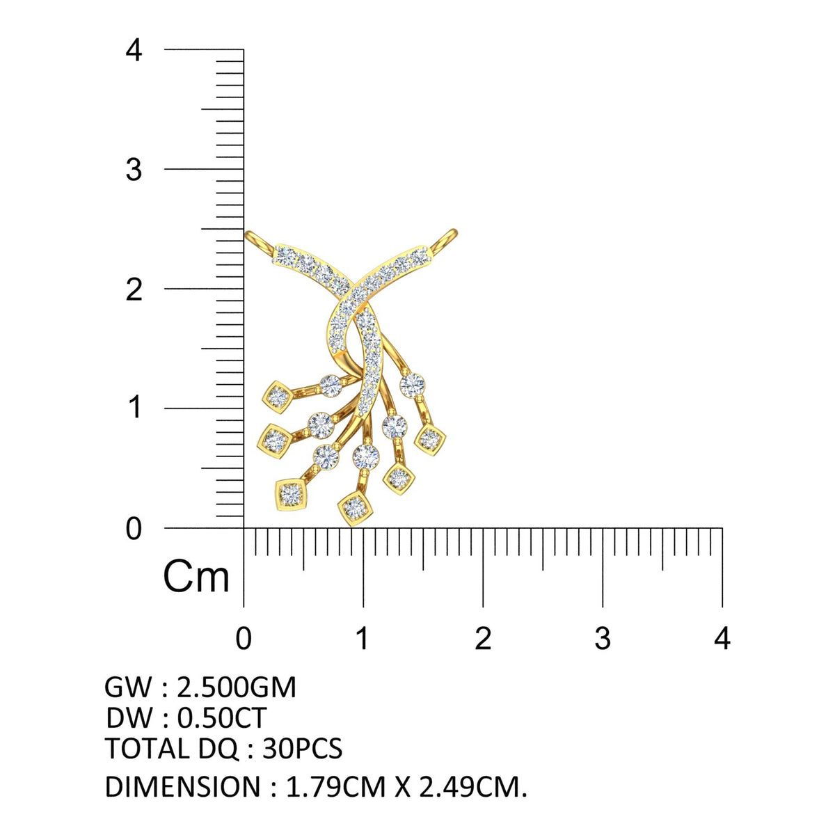 Royal Cascade Diamond Mangalsutra