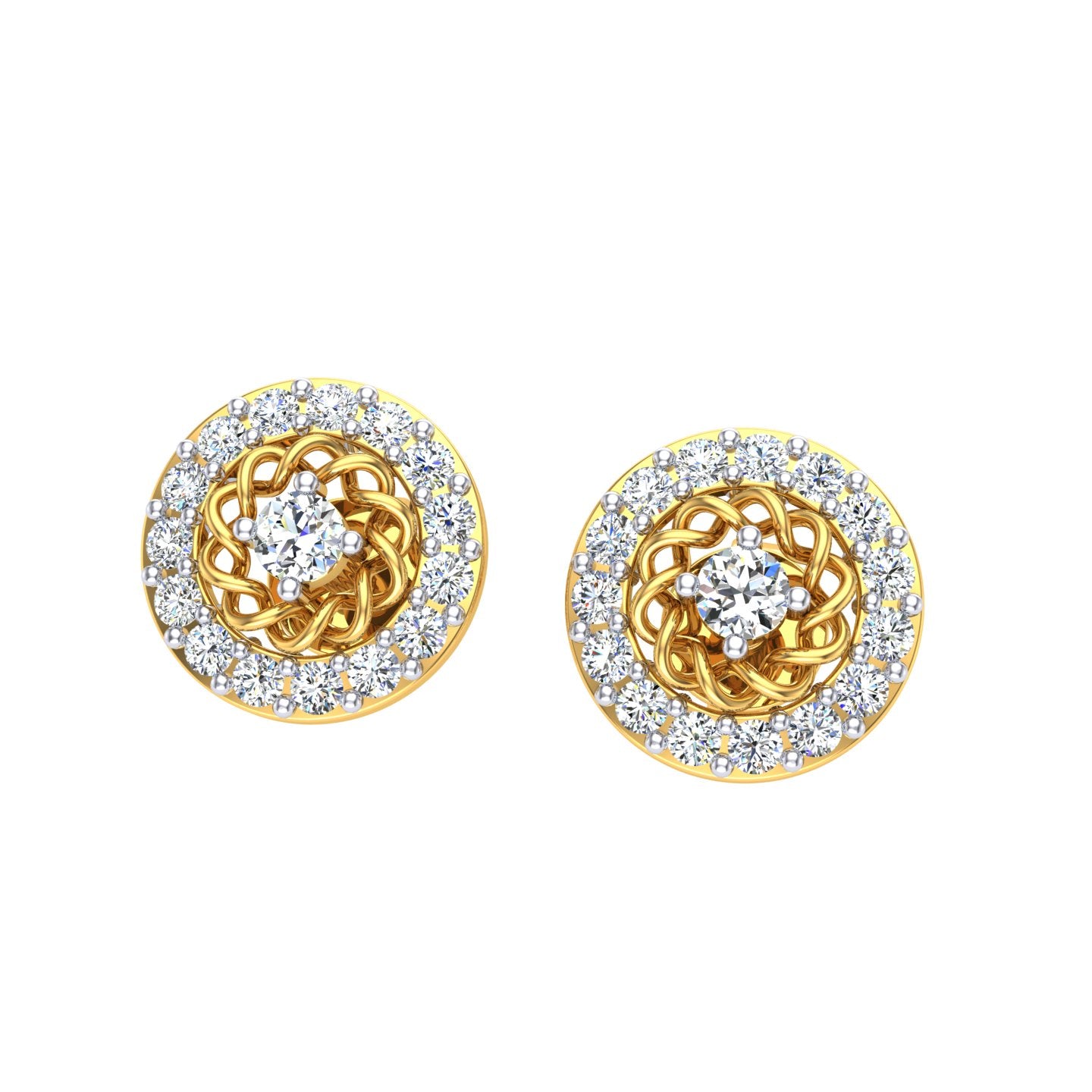 Eternal Rosette Diamond Studs