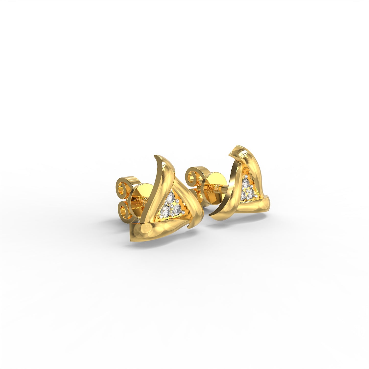 Trinity Aura Diamond Studs