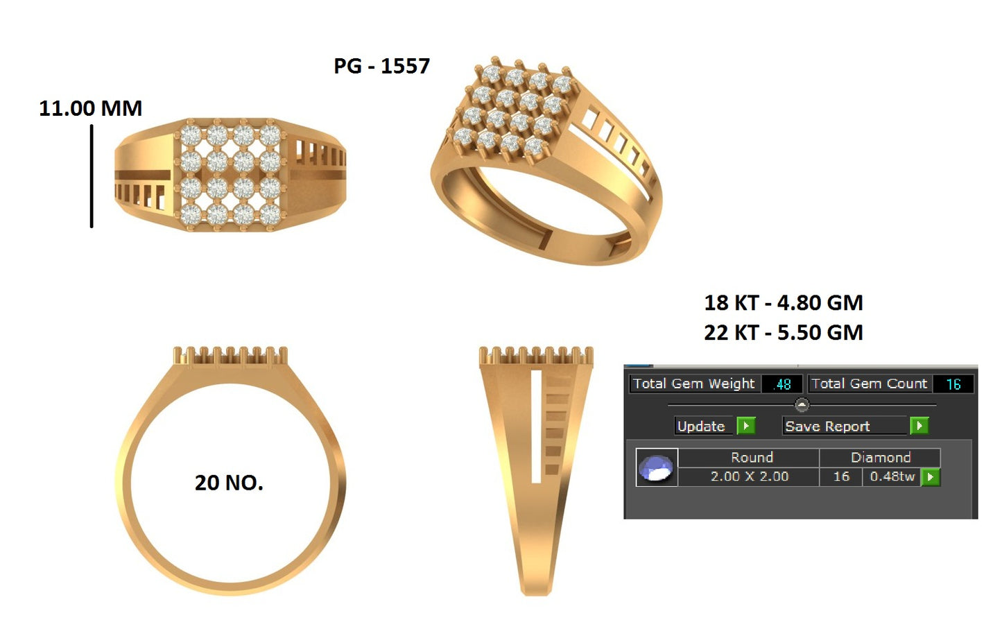 Imperial Arcade Diamond Ring