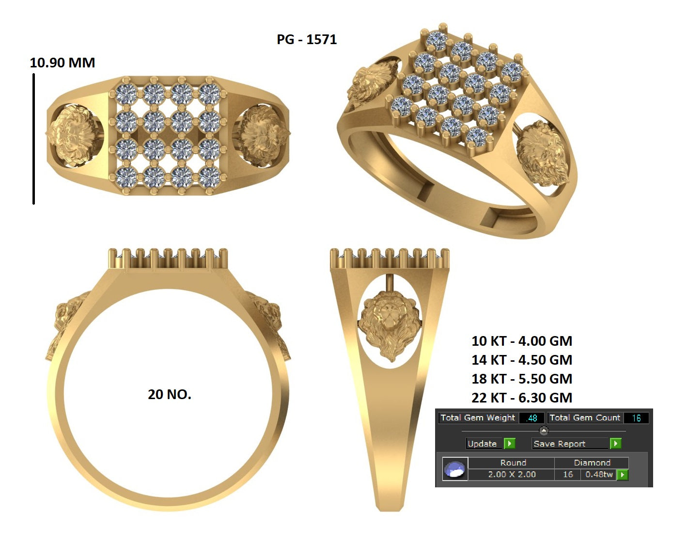 Lionheart Majesty Diamond Ring