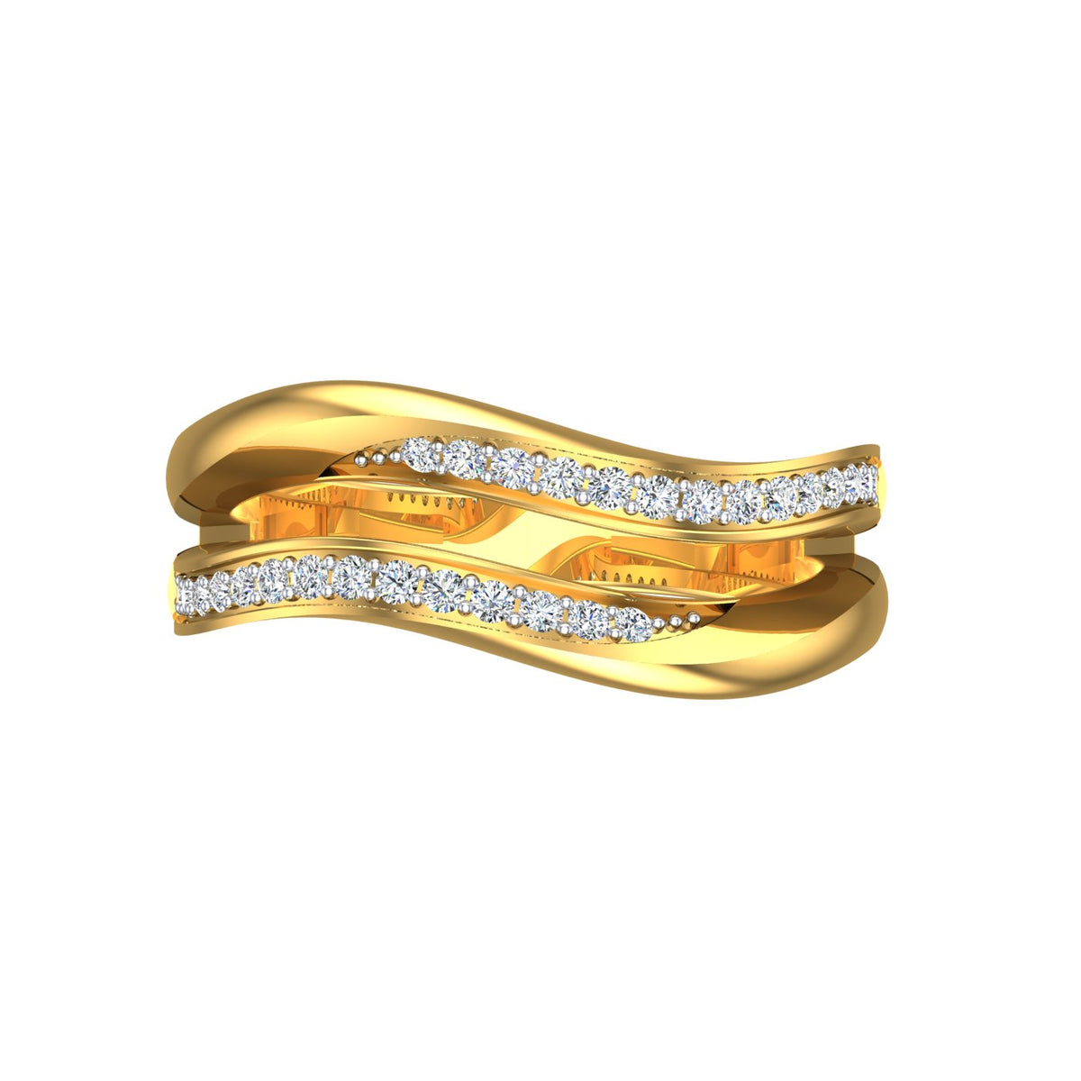 Aurora Twist Diamond Ring