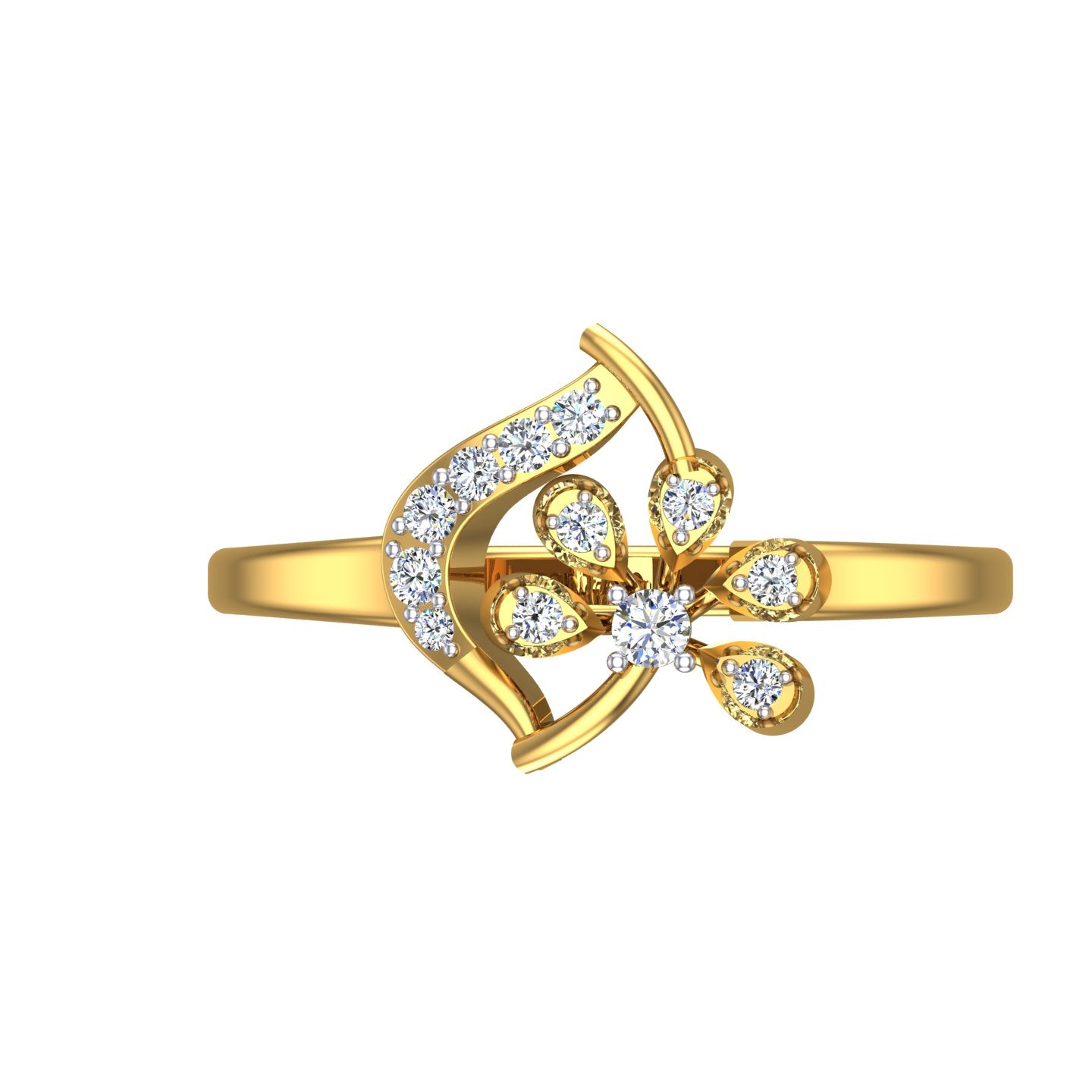 Royal Vine Blossom Ring