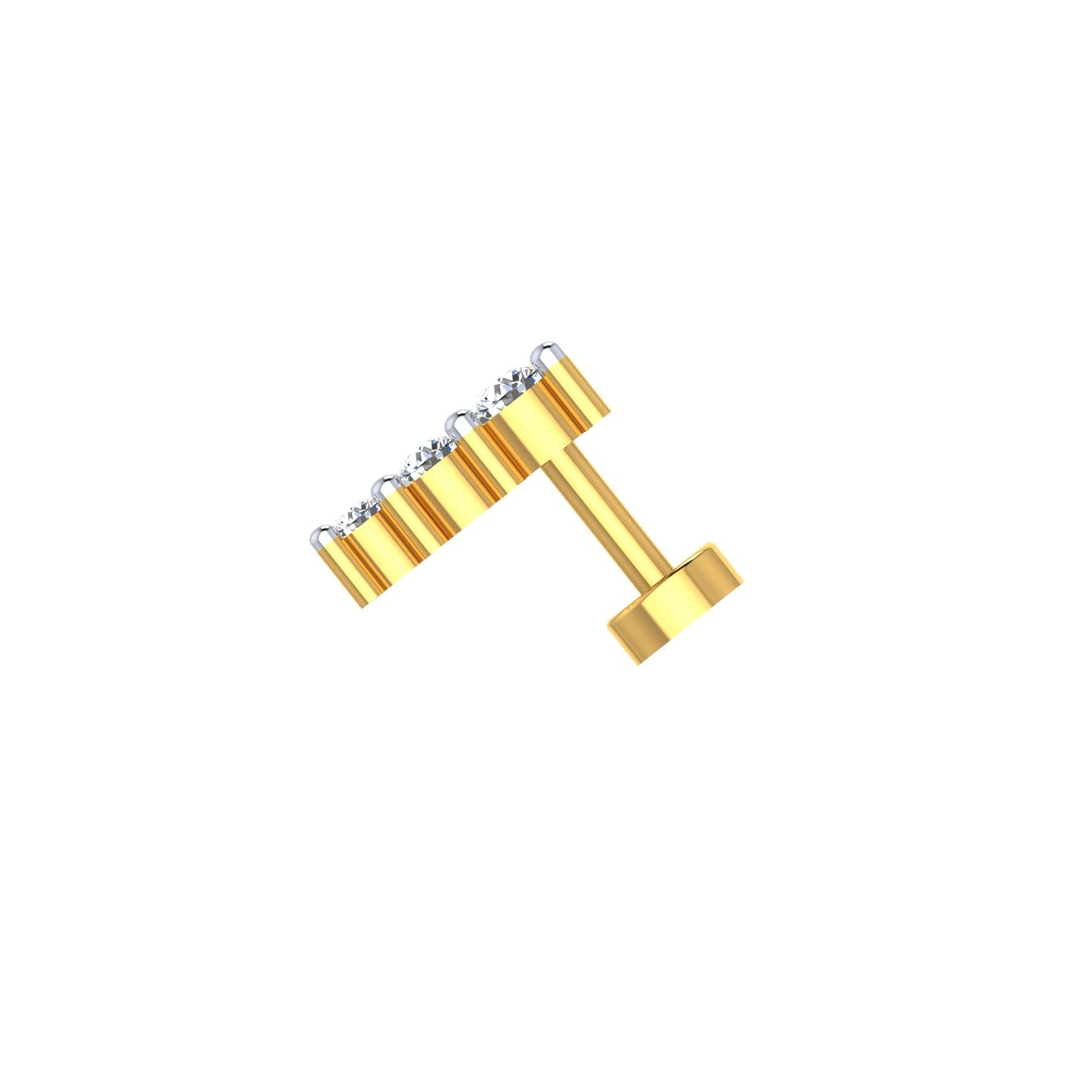 Linear Luxe Diamond Nose Screw