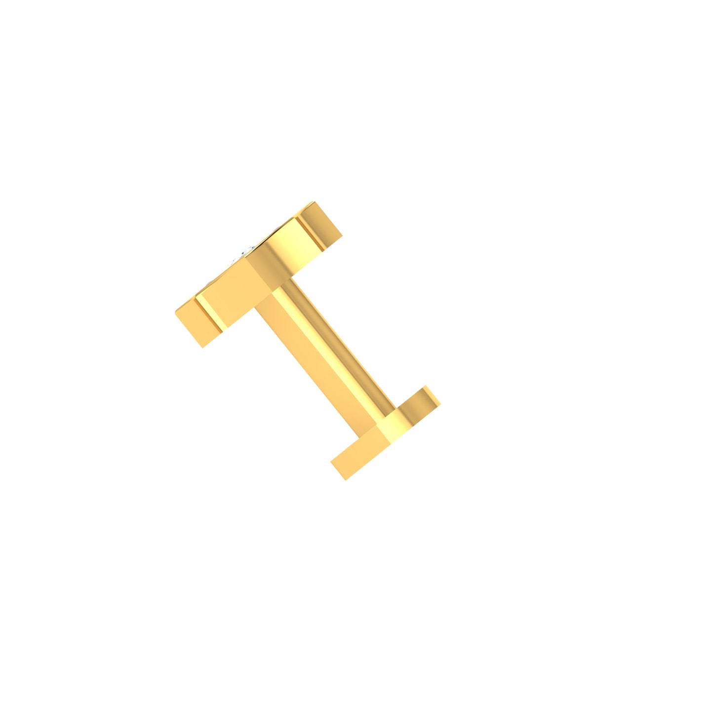 Royal Shield Solitaire Diamond Nose Pin
