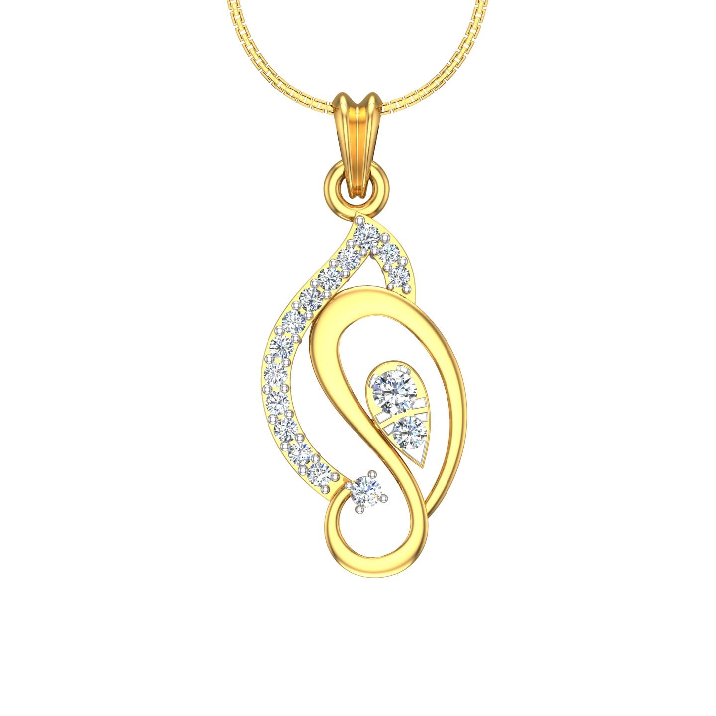 Infinity Bloom Diamond Pendant