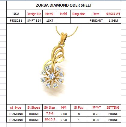 Aurora Bloom Diamond Pendant