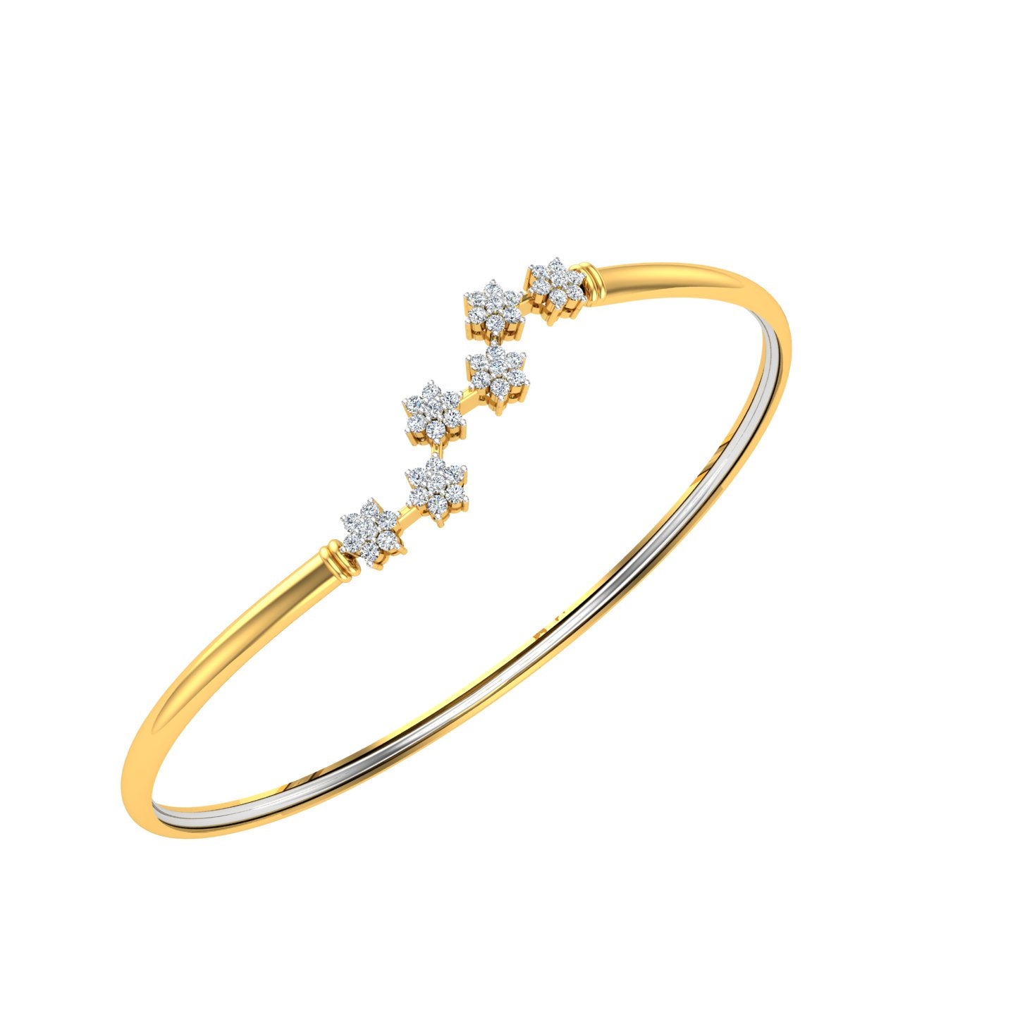 Daisy Loop Gold & Diamond Bracelet