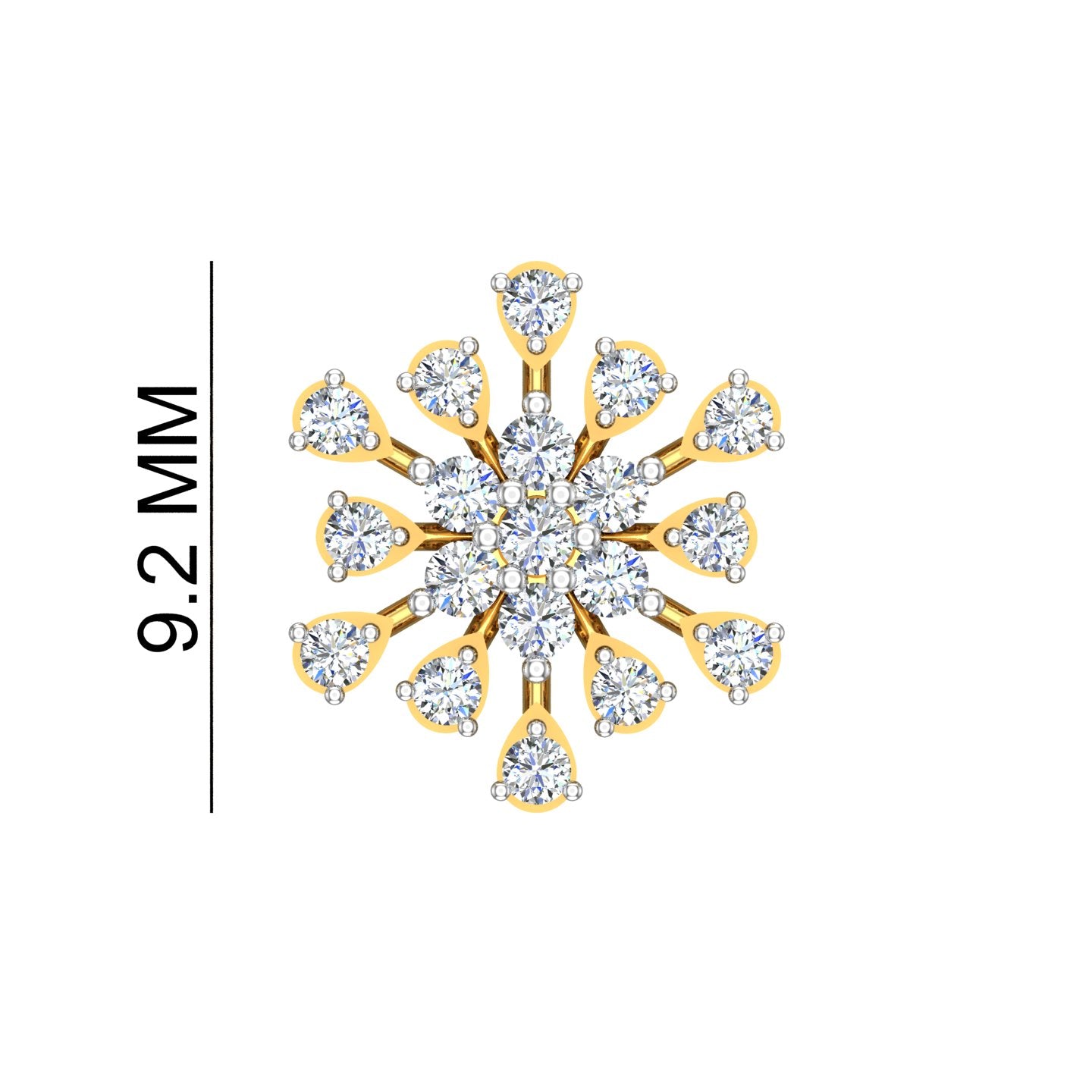 Radiant Blossom Diamond Nose Pin