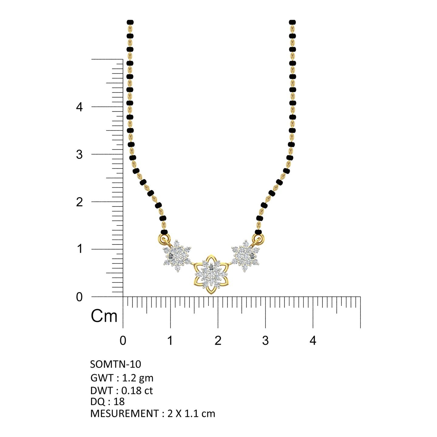 Royal Blossom Diamond Mangalsutra