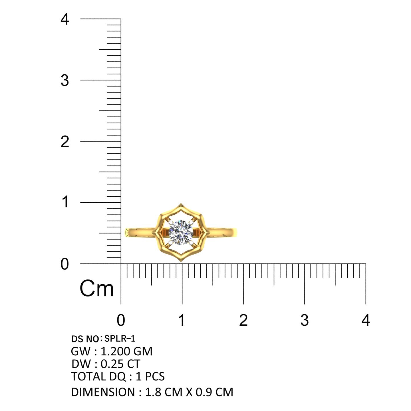 Octagon Radiance Diamond Ladies Rings SPLR-01