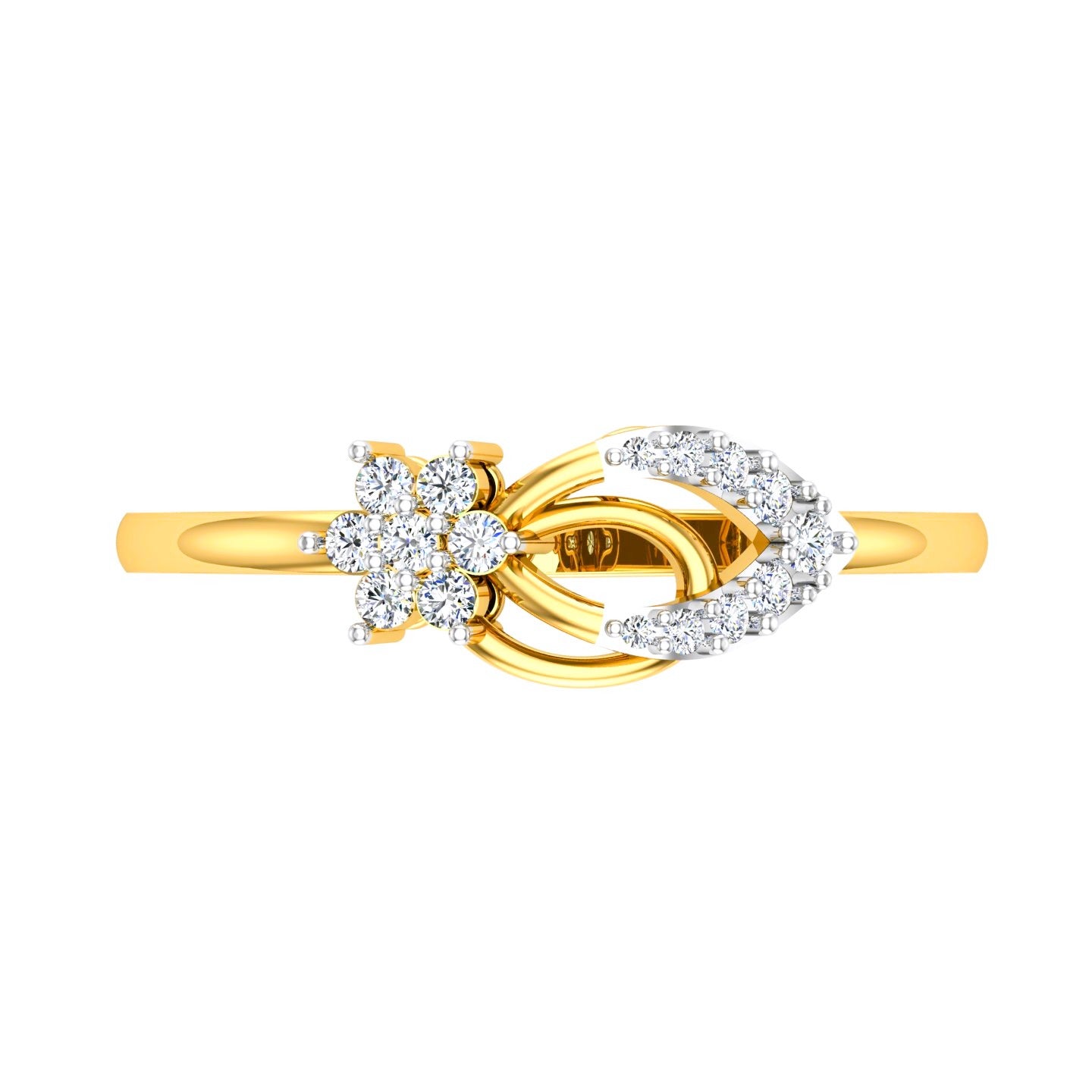 Floral Infinity Diamond Ring