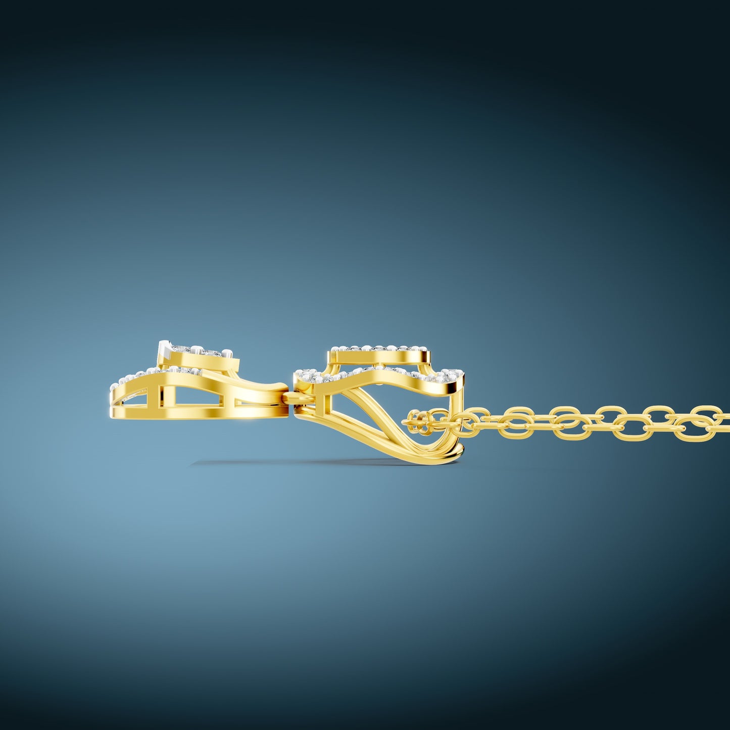 Celestial Dewdrop Diamond Pendant