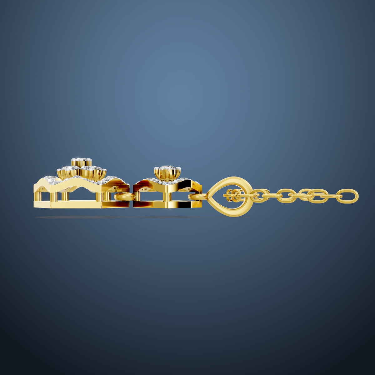 Celestial Bloom Diamond Pendant